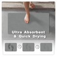 thumbnail image 3 of Tyuu Alfombra De Baño Pequeña De Secado Rápido, Antideslizante, Lavable, Fina Y Absorbente, Se Adapta A Debajo De La Puerta, Alfombrilla De Baño Perfecta Para Bañera, Ducha O Lavabo, 12.0 X 12.0 In, G, 3 of 5