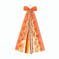 thumbnail image 2 of Roiihwy Large Holiday Wreath Bow For Front Door Indoor Outdoor Wall Festival Decor, 27.5x8in, Orange, 2 of 7
