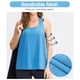 thumbnail image 4 of TFixol Camiseta sin mangas de entrenamiento para mujer, malla de secado rápido, estiramiento, ejercicio de carrera suelto, 4 of 8