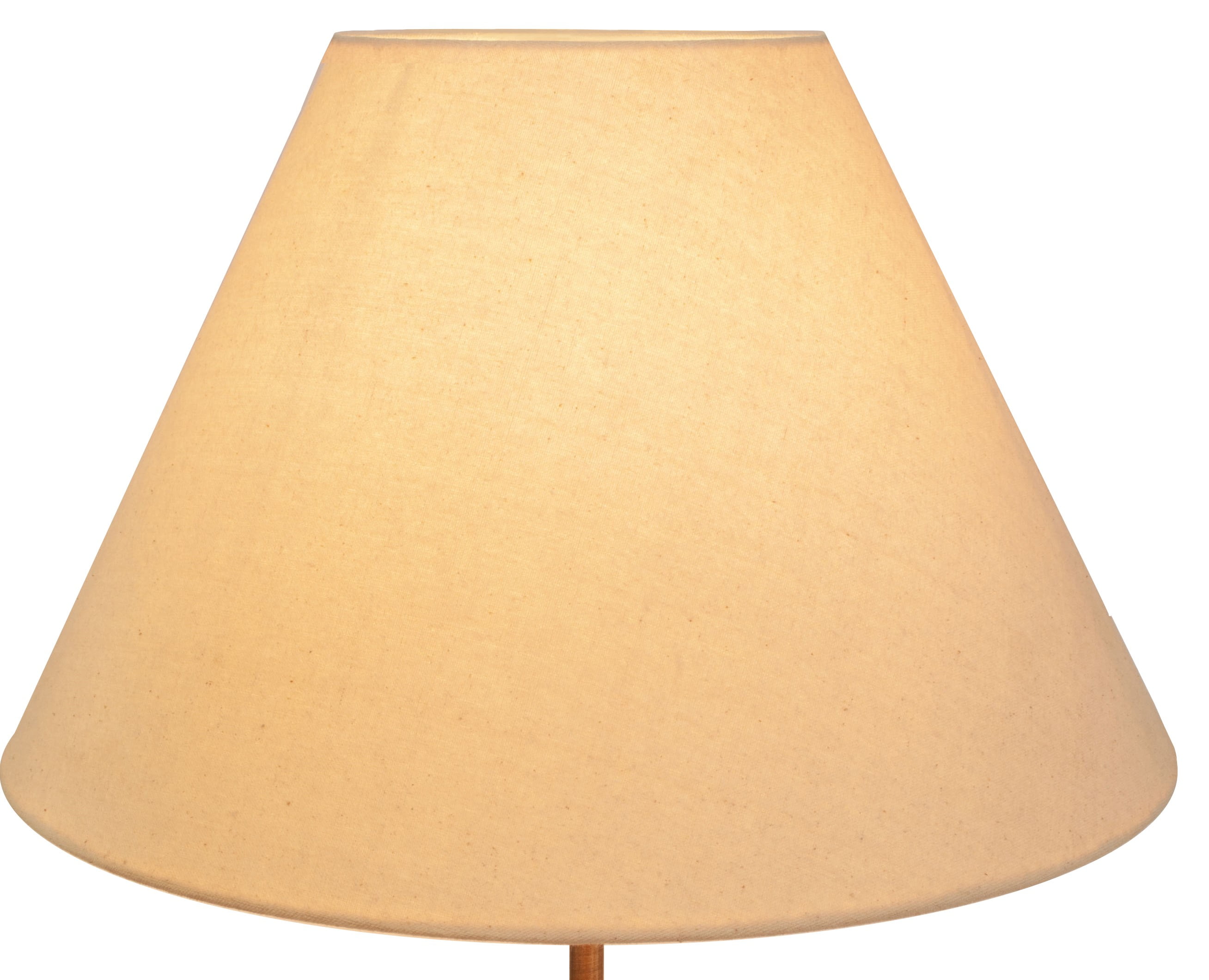 Simplee Adesso Beige Fabric Uno Lamp Shade, 10"H x 15"D, Transitional, Adult Office or Dorm Room Use