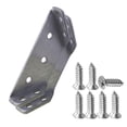 thumbnail image 3 of Fnyoxu Stainless Steel Multifunctional Corner Three Sided Fixed Corner Brace Cabinet Trapezoidal Hanging Angle Hanging Layer Board Support Furniture Connecto(Multi-Color), 3 of 3