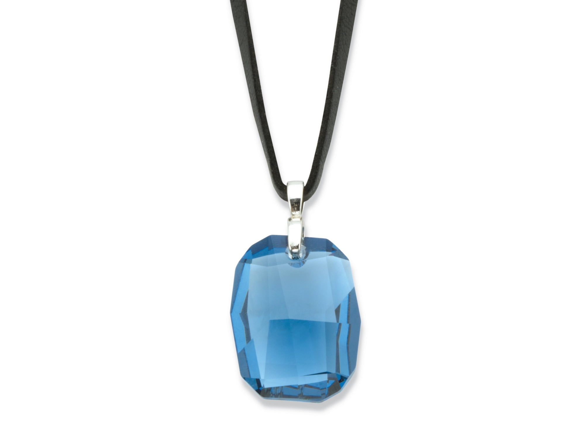 blue crystal pendant