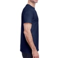 thumbnail image 4 of Gildan Short Sleeve T-Shirt -GR50, Men's Crew Neck Tee 100% Heavy Cotton T-Shirt, (L, Navy), 4 of 5