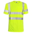 thumbnail image 2 of Hi Vis T Shirt ANSI Class 3 Reflective Safety Lime Short Sleeve HIGH Visibility (L), 2 of 4