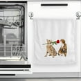 thumbnail image 3 of Valentine's Day Rose Cats Hand Towels, 2 PCS Bath Towels Absorbent Soft 100% Combed Ring Spun Cotton Bathroom Towel Kitchen Dishwashing Towel Hotel Spa Towels 16 x 30 inches, 3 of 7