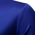 thumbnail image 4 of Camisas Para Hombre Manga Larga Negra Camisa a juego de colores de manga larga con cuello levantado y moda informal para hombre (Blue, M), 4 of 7