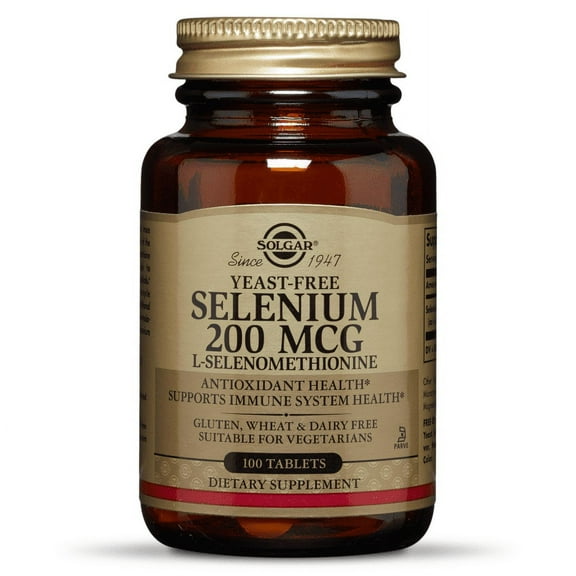 Selenium Yeast-Free 200mcg Solgar 100 Tabs