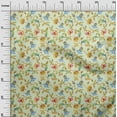 thumbnail image 3 of oneOone Cotton Poplin Mint Fabric Floral Quilting Supplies Print Sewing Fabric By The Yard 56 Inch Wide, 3 of 4