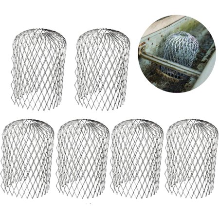nipocaio 6 Pieces Aluminum Downspout Gutter Guard Filter Prevents