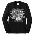 thumbnail image 2 of Wild Bobby, Greaser Outlaw Hot Rod Gambling Mechanic Pop Culture Mens Long Sleeve Shirt, Black, Small, 2 of 3