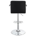 thumbnail image 6 of Palomar Adjustable Height Bar Stool Black and Chrome, 6 of 10