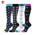 thumbnail image 3 of CAROOTU Compression Socks for Women & Men Circulation-Compression Socks 20-30 mmHg for Running Sport Nurse, 3 of 7