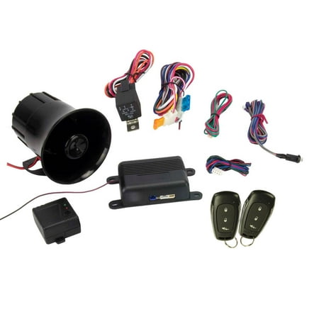 AUDIOVOX PRESTIGE APS25E Remote Car Alarm Security System Shock Sensor + Remotes