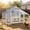 Gray(73.4"L x 24.2"W x 43.2"H), variant on Aivituvin Mobile Chicken Coop with Wheels for 4-6 Chickens, Backyard Expandable Chicken House Duck Cage with Run, 2 Nesting Boxes, Easy Clean Pull-Out Tray, Leak-Resistant Asphalt Roof, 82.4"