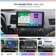 thumbnail image 4 of Android 15 Car Stereo Radio for Honda Civic 2006-2011 Carplay GPS WIFI w/Camera, 4 of 14