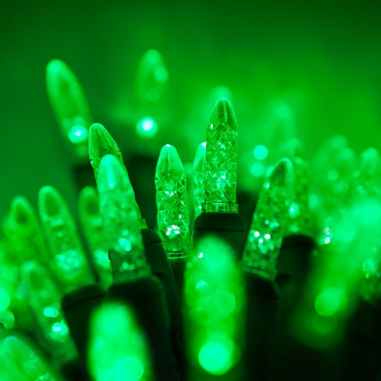 Green led christmas lights outlet