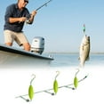 thumbnail image 2 of 3-Hook Carp Fishing Hair Rig, Anti-Bottom Automatic Flipping Metal Fishing Rig, Ready-to-Use Suspension Lure for Freshwater Bottom Fish, 2 of 9
