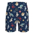 thumbnail image 6 of Kdxio Sea Creatures Pattern Mens Casual Shorts - Drawstring Summer Beach Sports Shorts for Men, 6 of 9