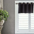 thumbnail image 6 of Short Light Blocking Curtains Kitchen Window Treatment Polyester Cafe Style Drapes with Grommets for Bathroom Office Small Windows, 6 of 7