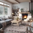thumbnail image 3 of Rugs for Living Room Area Rug Carpet x Vintage Living Room Rugs for Bedrooms Machine Washable Rug for Dining Room Nusery Floral Distressed Grey Rug, 3 of 7