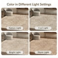 thumbnail image 7 of ODIKA 6'x9' Washable Area Rug Non-Slip, Chair-Friendly, Vintage Beige Traditional Layout Boho Distressed Scroll Large Flowing Dynamic for Dining Room, Under Table, Office Décor, 7 of 7