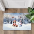 thumbnail image 4 of Hello Winter Havanese Football Snowman Welcome Snowy Morning Doormat Havanese Dog Lover Gifts Idea Indoor Outdoor Welcome Mat - 01012, 4 of 5