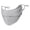 Light Grey, variant on Pebbuoy Breathable Face Guard Solid Color Super Soft Friendly to Skin UV Protection Thin Three-Dimensional Sunscreen Face Guard
