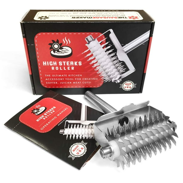 High Steaks Roller Stainless Steel Meat Tenderizer Tool