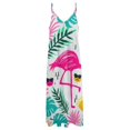 thumbnail image 4 of Flamingo Pattern Sleeveless Dress for Women Clothing Female Women's Summer Skirt, 4 of 7