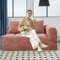 thumbnail image 4 of Modern Minimalist Chenille Loveseat Sofa 85cm for Living Room, High-Density Sponge Comfort, 4 of 20