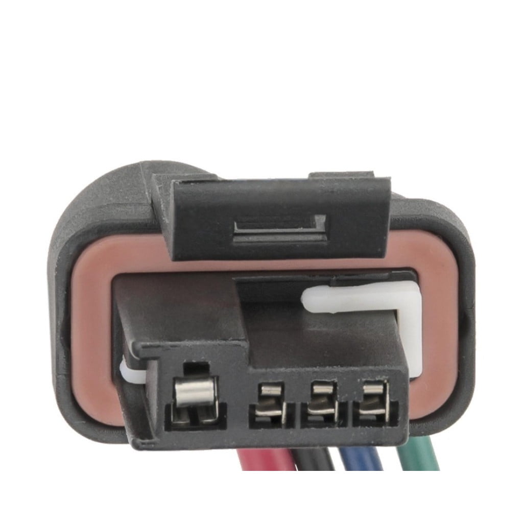 CarLights360 For Chevy C3500/K3500 1992-2000 Electrical Connector | Plastic | Metal Contact Terminal | Blade Terminal | Push On Attachment Method | Rectangle Connector | For 1102635, 10463266