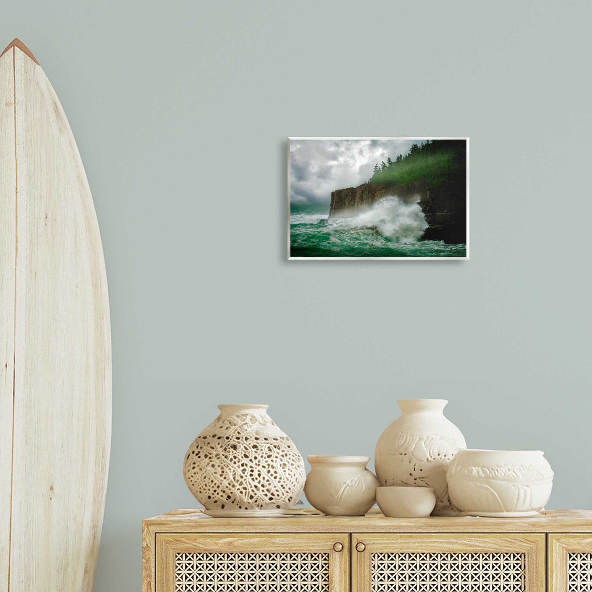 Stupell Industries Rushing Water Crashing Nautical & Beach Photography Unframed Art Print Wall Art, 15 x 10