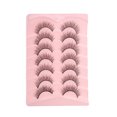 thumbnail image 1 of Unique Bargains 7 Pairs 5D False Eyelashes for Wedding Event Black, 1 of 5