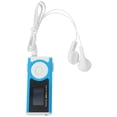 thumbnail image 1 of MP3 Player LCD Screen USB Cable Mini Clip Mp3 Player LED Light Stereo Super Bass Music Player Blue (TF Are Not Included), 1 of 8