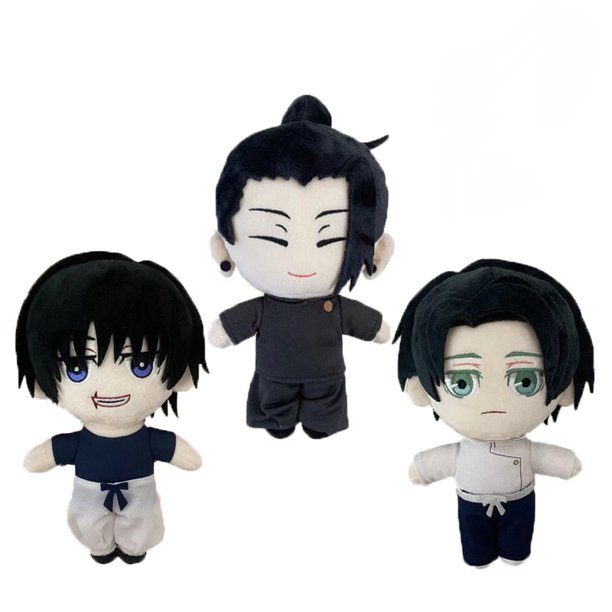 Nuevo caliente 26cm Gojo Saturo Geto Suguru Jujutsu Kaisen Cosplay felpa lindo suave colección de accesorios