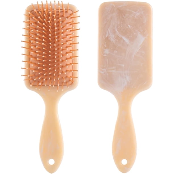 Cepillo de Pelo Premium para Mujer, 2 Uds., Cepillo de Remo para Peinar el Cabello con Alfileres de Nailon Suaves y con Tapa