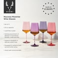 thumbnail image 3 of Viski Nouveau Wine Glasses for White and Red Wines, 22oz Set of 4, Moonrise, 3 of 5