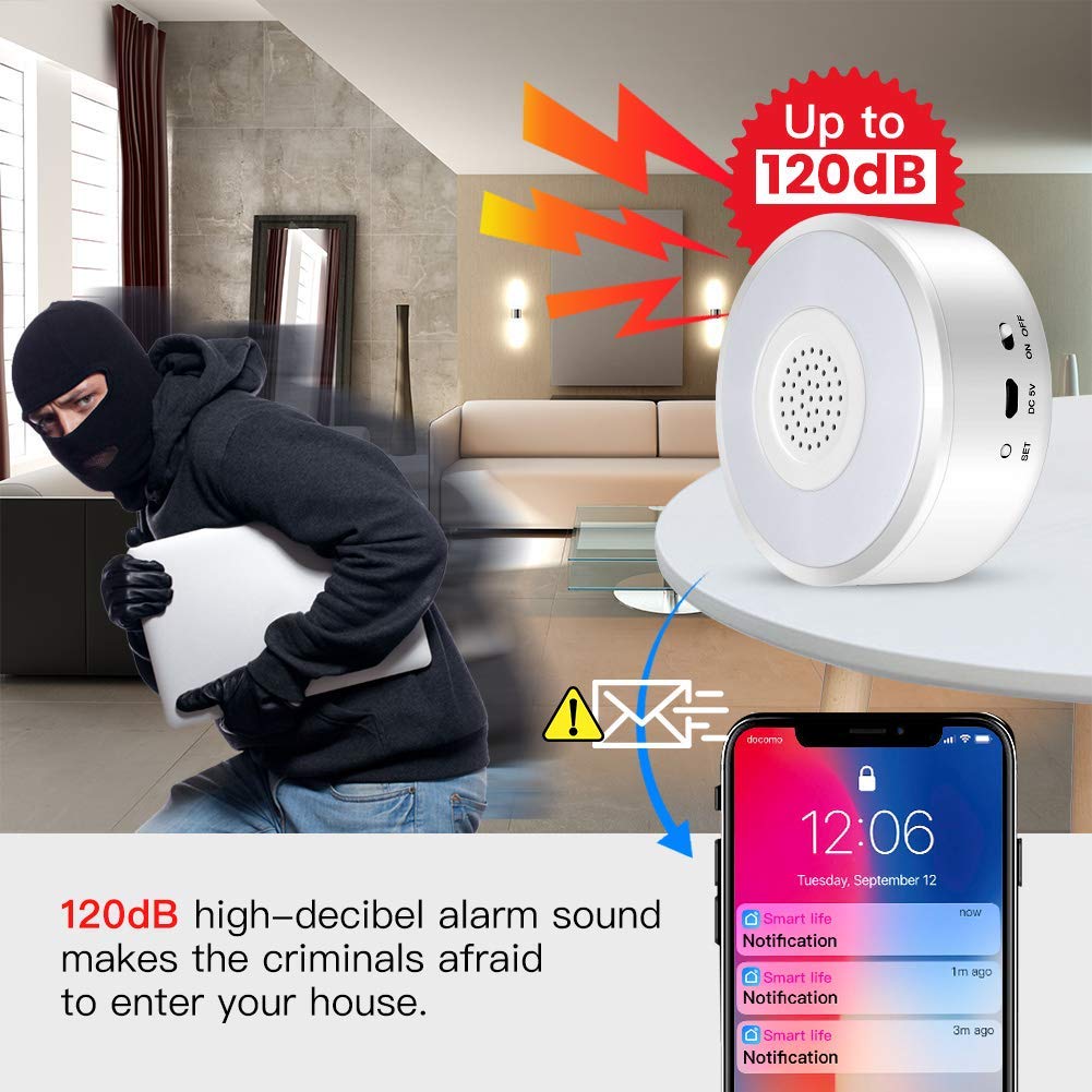 Skk Wifi Alarm System Home Smart Security System Diy No Monthly Fee With App Push Walmart Com