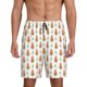thumbnail image 1 of Balery Cute Carrot Print Pantalones cortos de pijama de punto de algodón para hombre con cinturilla y bolsillos-Large, 1 of 6