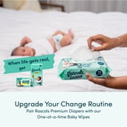Rascals Premium Absorbent Baby Diapers Size 1, 108 Count