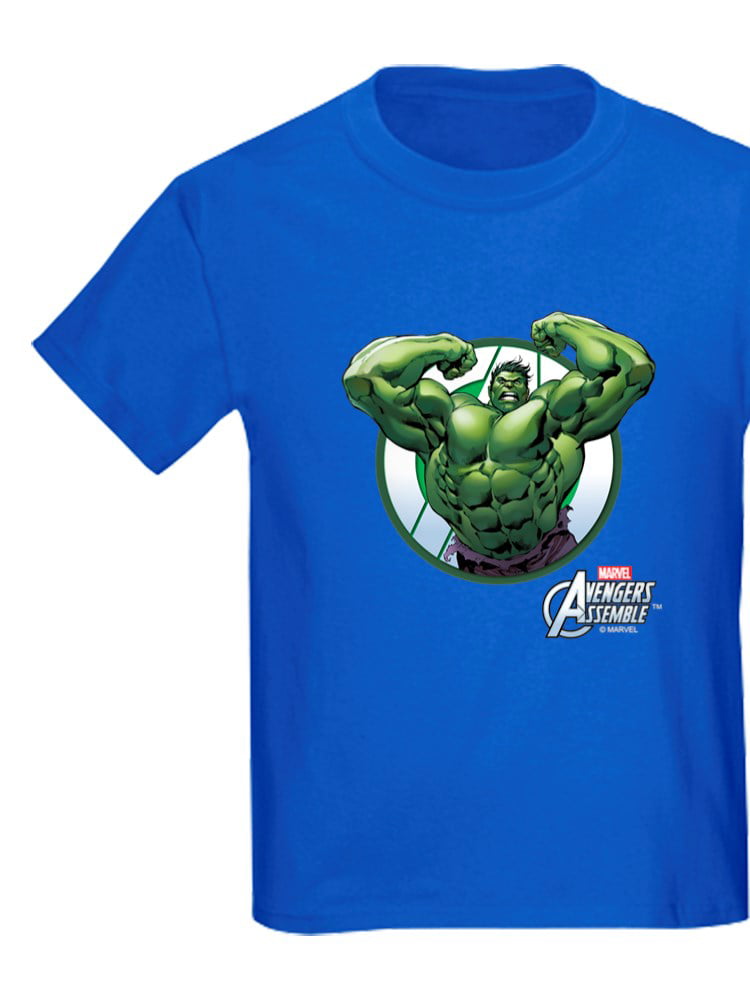 Youth Boys The Avengers Hulk Crew Neck Short Sleeve T-Shirt