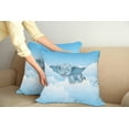thumbnail image 2 of Ambesonne Animal Throw Pillow Cover 2 Pack, and Clouds, 20", Pale Blue, 2 of 7