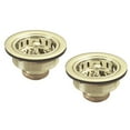 thumbnail image 1 of Westbrass D2145-01 Two Post Style Large Kitchen Basket Strainers in Polished Brass, 1 of 4