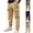 Army Green, variant on YUANxueke Boys Cotton Cargo Pants Straight Leg Tapered Leg Pants Casual Outdoor Hiking Pull On Pants with Multi Pockets for 8-14 Years