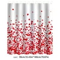 thumbnail image 3 of Shower Curtain,Red Sweetheart Shower Curtain, Valentine’s Day Bathroom Decor Polyester Fabric Shower Curtain with Hooks, Romantic Heart Pattern Waterproof Curtain for Bathroom Home Decoration, 3 of 8