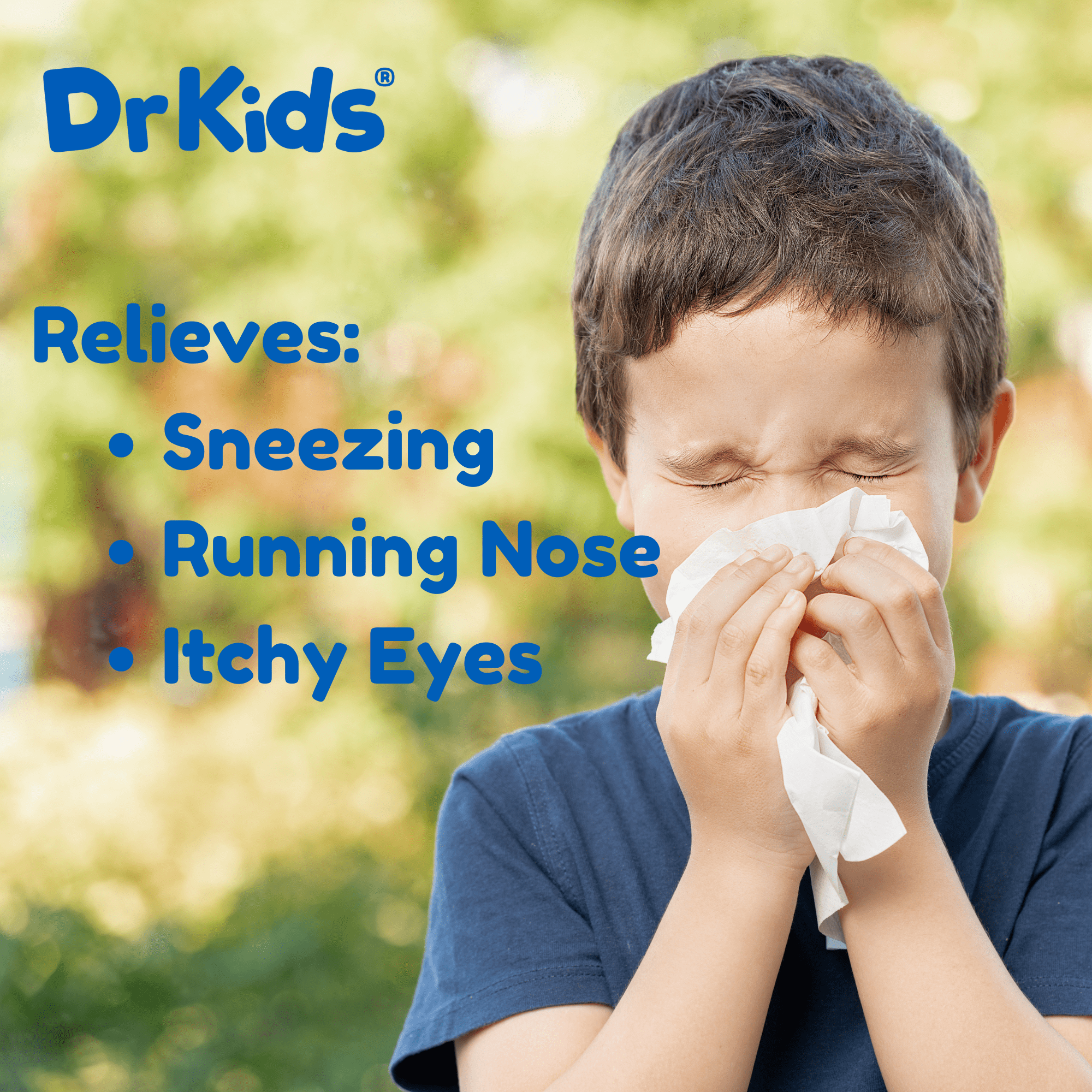 DrKids Children's Allergy Relief Medicine with Diphenhydramine - Pre-Measured Single-Use Vials - Antihistamine for Sneezing, Runny Nose & Itchy Eyes, Mixed Berry Flavor, 24 count