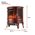 thumbnail image 4 of E-Flame USA Regal Free Standing Electric Fireplace Stove - Red, 4 of 10