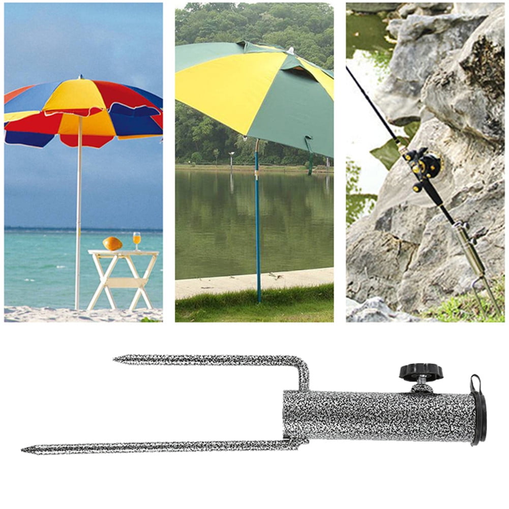 Patio Umbrella Iron Anchor Beach Umbrella Heavy Duty Metal Ground Grass