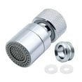 thumbnail image 1 of WHEANG 360 Swivel Faucet Brass 2 Adjustable Kitchen Faucet Filter Bubbler With Nozzle Adapter For Faucets With M22 External Thread Nozzle Or Internal Thread, 1 of 7
