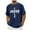 Navy, variant on ZQUUVOU Men's T-Shirt Casual Short Sleeve Easter Printed Crew Neck Shirts (Black,M)
